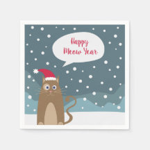 Personalizado kitten, navidades santa hat cat