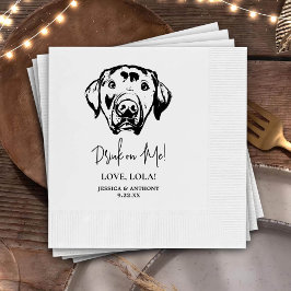 Servilleta De Papel Personalizado Labrador Perro bebida personalizada 