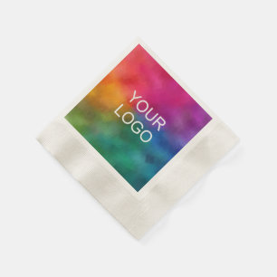 Servilleta De Papel Personalizado - Logotipo de negocio Texto Aquí Cóc