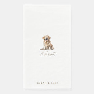 Servilleta De Papel Personalizado Mascota Boda