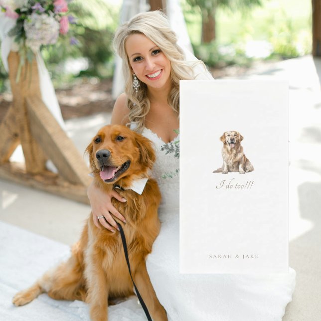 Servilleta De Papel Personalizado Mascota Boda (Subido por el creador)