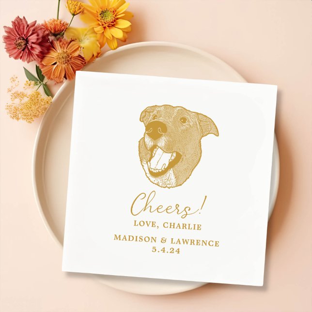 Servilleta De Papel Personalizado Mascota Cocktail Napkins Boda (Subido por el creador)