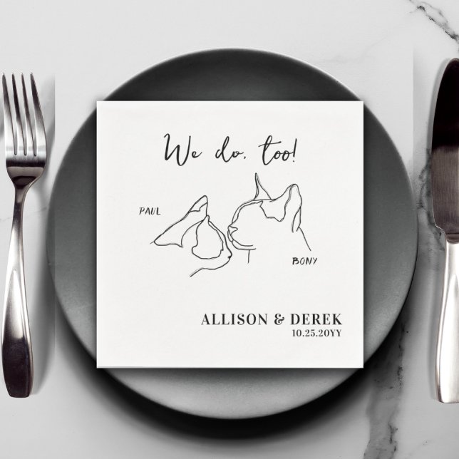 Servilleta De Papel Personalizado Mascota Cuto Nombre Boda Mascota de  (Subido por el creador)