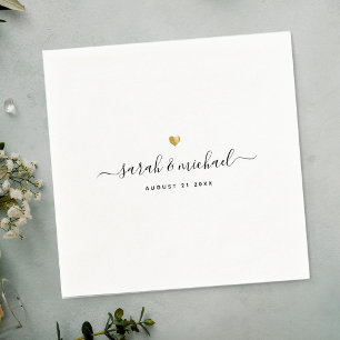 Servilleta De Papel Personalizado Moderno Elegant Script Calligraphy B