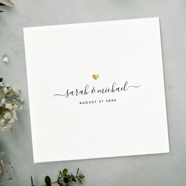 Servilleta De Papel Personalizado Moderno Elegant Script Calligraphy B (Subido por el creador)