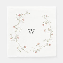 Servilleta De Papel Personalizado Monograma Boda bohemio Napkin