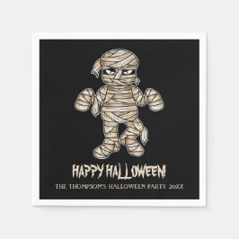Servilleta De Papel Personalizado Mummy Personalizable Halloween Event