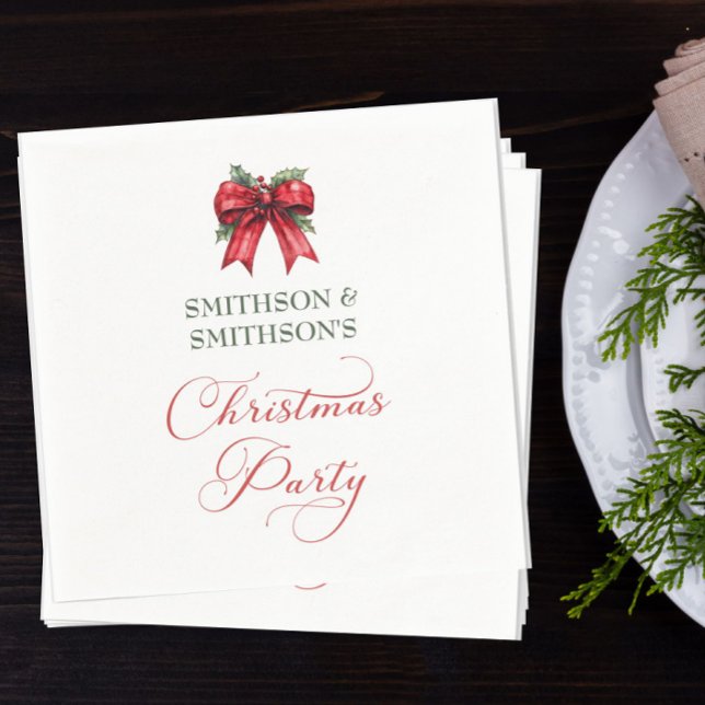 Servilleta De Papel Personalizado Navidades Fiesta Papel Napkin (Christmas party napkins)