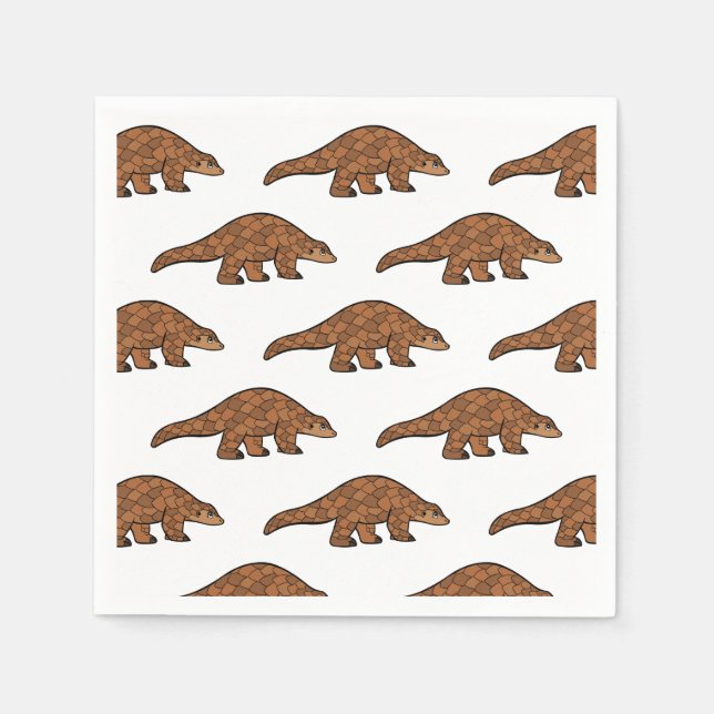 Servilleta De Papel Personalizado Pangolin (Anverso)