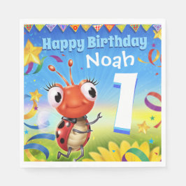 Servilleta De Papel Personalizado Papel de cumpleaños niño de serville