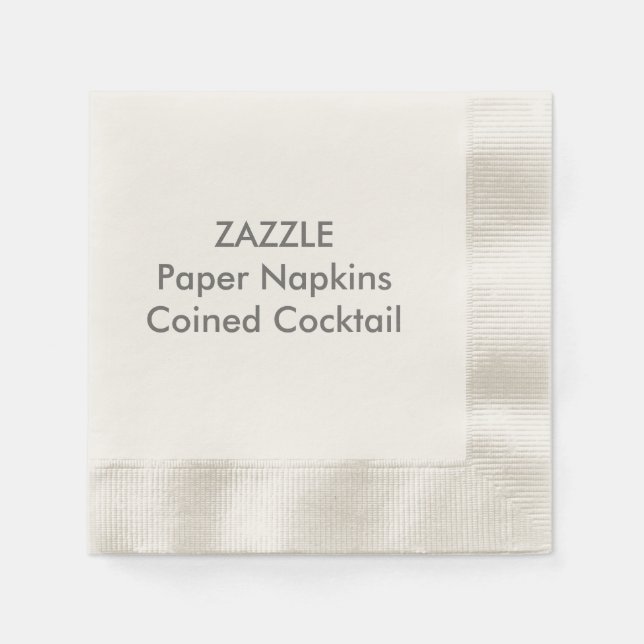 Servilleta De Papel Personalizado Papel Napkins ECRU COCKTAIL ECRU (Anverso)