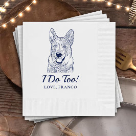 Servilleta De Papel Personalizado Perro Cheque Personalizado Cocktail 