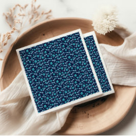 Servilleta De Papel Personalizado Perro Cumpleaños Blue Paw Imprimir M