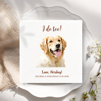 Servilleta De Papel Personalizado Perro recuperador de oro personaliza