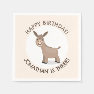 Servilleta De Papel Personalizado personalizado de burro lindo
