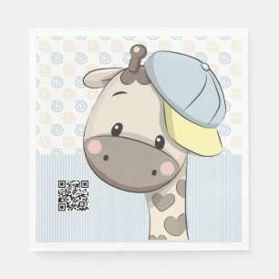Servilleta De Papel Personalizado personalizado Niño Niño Giraffe Pape