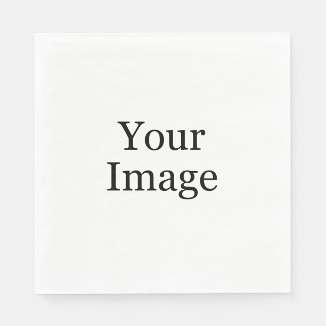 Servilleta De Papel Personalizado Photo Napkins (Anverso)