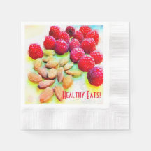 Personalizado Picnic Raspberries Almonds Watercolo