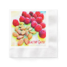 Personalizado Picnic Raspberries Almonds Watercolo