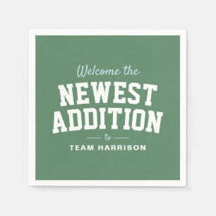 Servilleta De Papel Personalizado portón trasero azul de la ducha de b