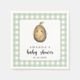 Servilleta De Papel Personalizado Potato Baby Shower