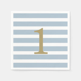 Servilleta De Papel Personalizado Rayas mínimas Niño Niño Nápoles de c