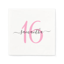 Personalizado Rosa Cumpleaños 16