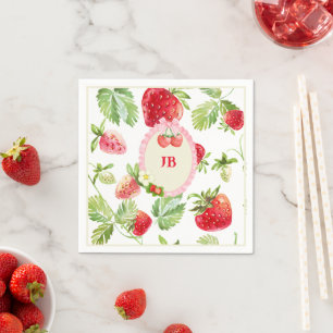 Servilleta De Papel Personalizado Strawberry