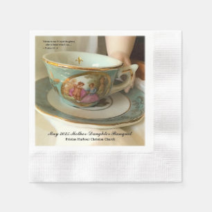Servilleta De Papel Personalizado [Su Evento] Francés Tacup Bebidas Na