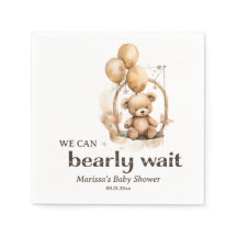 Personalizado Teddy Bear Género Baby Shower Neutra
