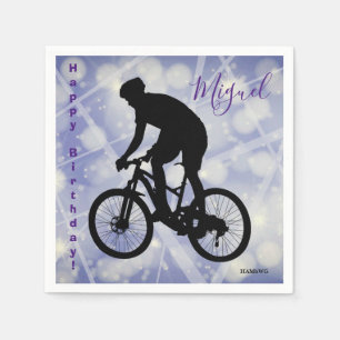 Servilleta De Papel Personalizado temática de ciclismo Papel de cumple