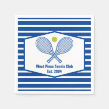 Personalizado Tennis Country Club Blue Striping