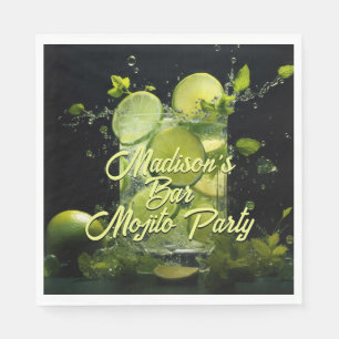 Servilleta De Papel Personalizado Texto Mojito Cóctel
