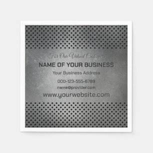 Servilleta De Papel Personalizado Textos Falsos Metalizado