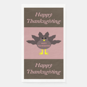 Servilleta De Papel Personalizado turca desplumada de Acción de Gracia