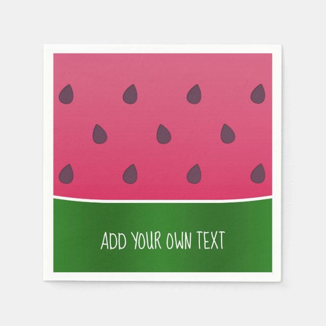 Servilleta De Papel Personalizado Watermelon (Anverso)