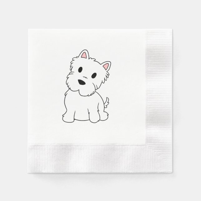 Servilleta De Papel personalizado westie.png (Anverso)