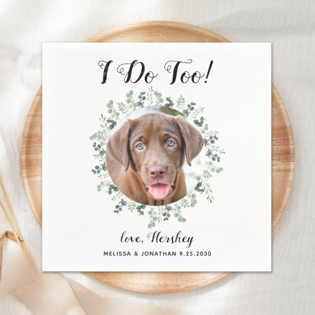 Servilleta De Papel Personalizado Yo También Greenera Mascota Foto Bod (Subido por el creador)