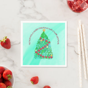 SERVILLETA DE PAPEL PERSONALIZADOS LE QUEREMOS UNA NAVIDAD FEROZ