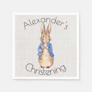 Servilleta De Papel Personalizar a Peter el bautizo de conejo