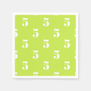 Servilleta De Papel Personalizar con letra blanca inicial Número de li