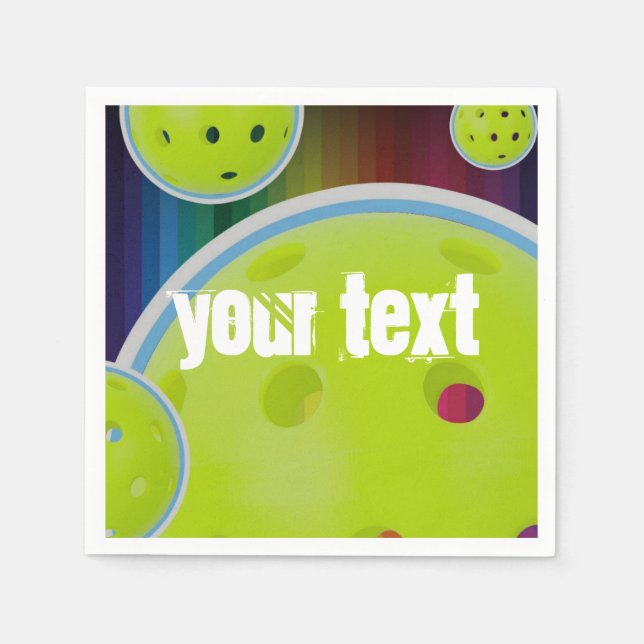 Servilleta De Papel Personalizar de bolas de bolas de bolas personales (Anverso)