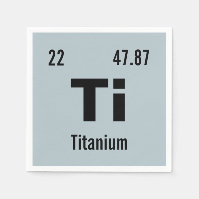 Servilleta De Papel Personalizar de este elemento de química (Anverso)