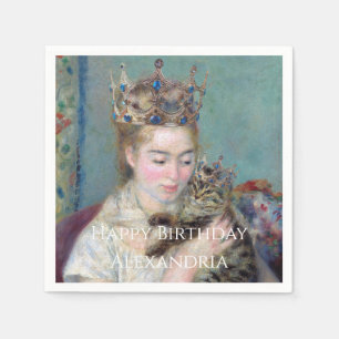 Servilleta De Papel PERSONALIZAR El Príncipe y yo Feliz Cumpleaños