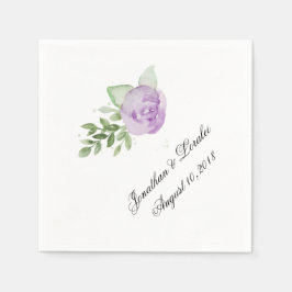 Servilleta De Papel Personalizar Su Boda Napkins Lavender Rosa