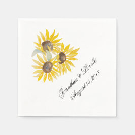 Servilleta De Papel Personalizar sus servilletas bodas girasoles