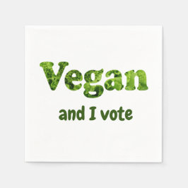 Servilleta De Papel Personalizar Vegan Activista Voter