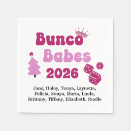 Servilleta De Papel Personalized Bunco Babe 