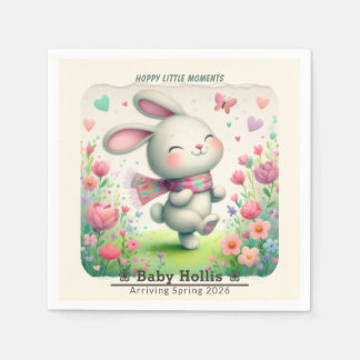 Servilleta De Papel Personalized Bunny Baby Shower Paper Napkins