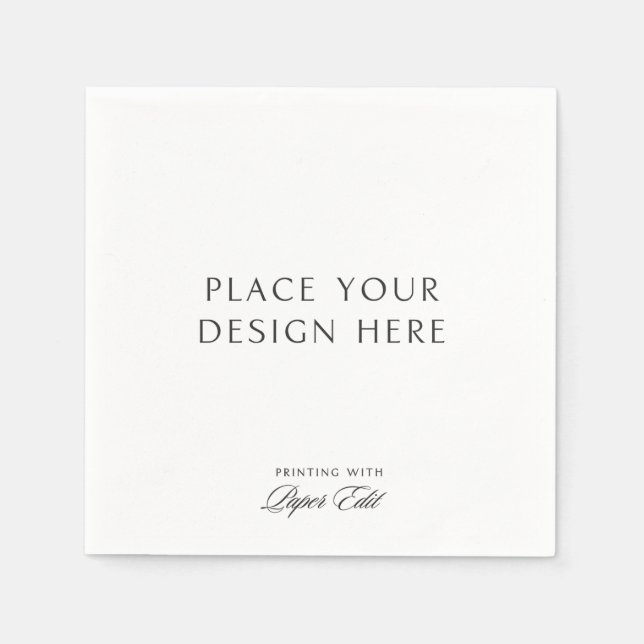 Servilleta De Papel Personalized Cocktail Napkins Add Your Own Design (Anverso)